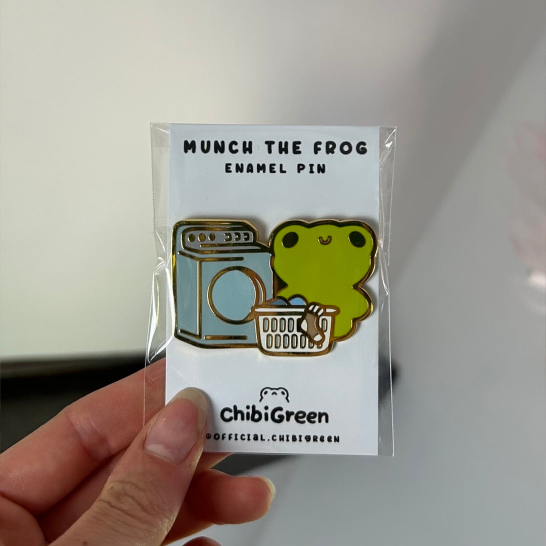 laundering enamel pin