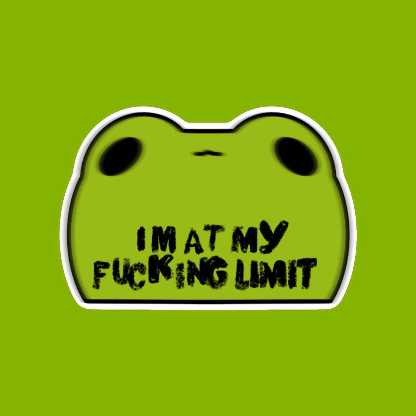At My Limit Frog Sticker