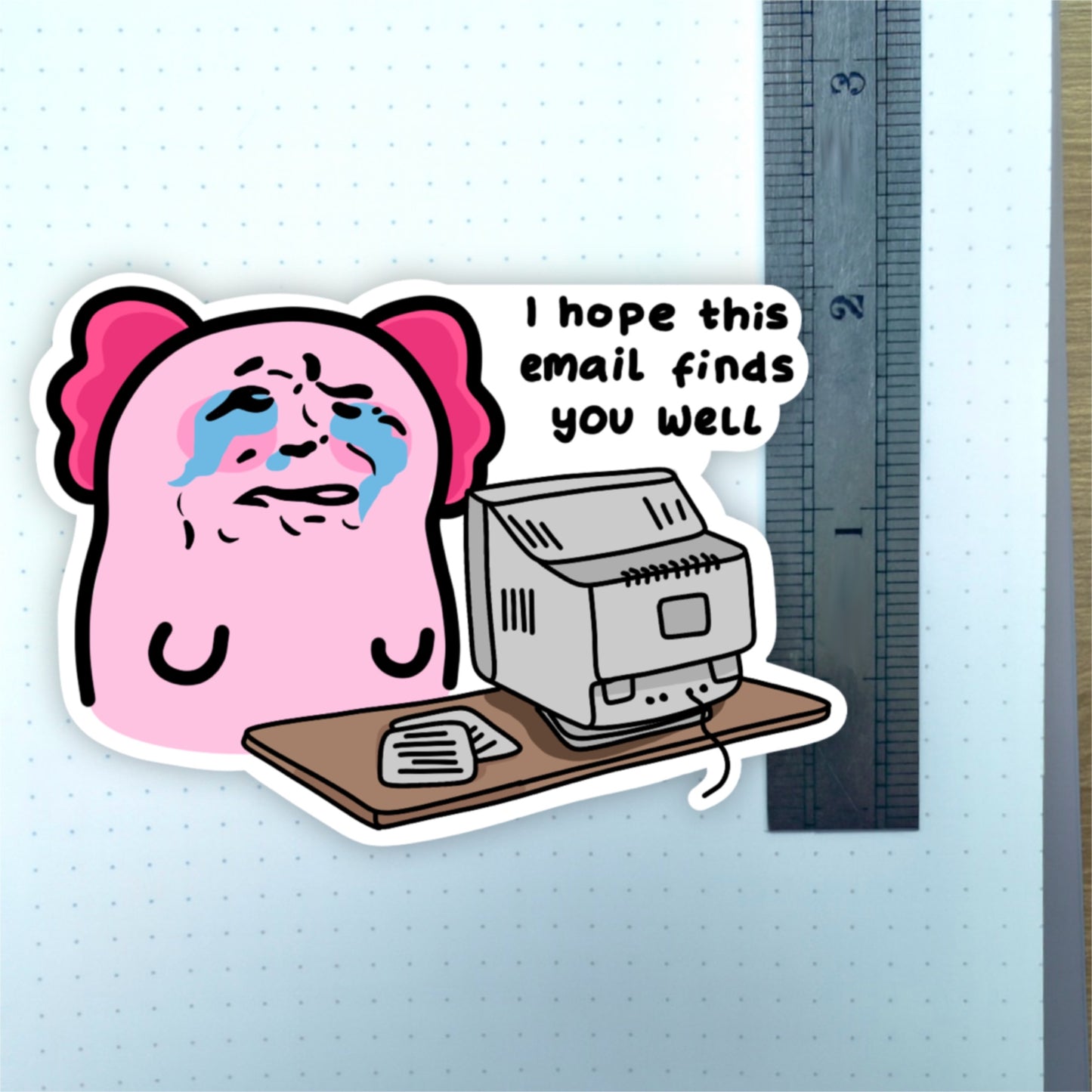 Email Axolotl Sticker