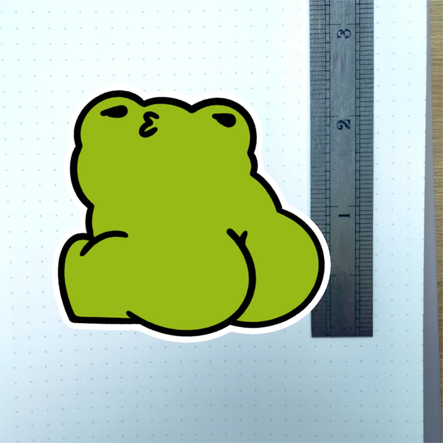 Booty Frog Sticker