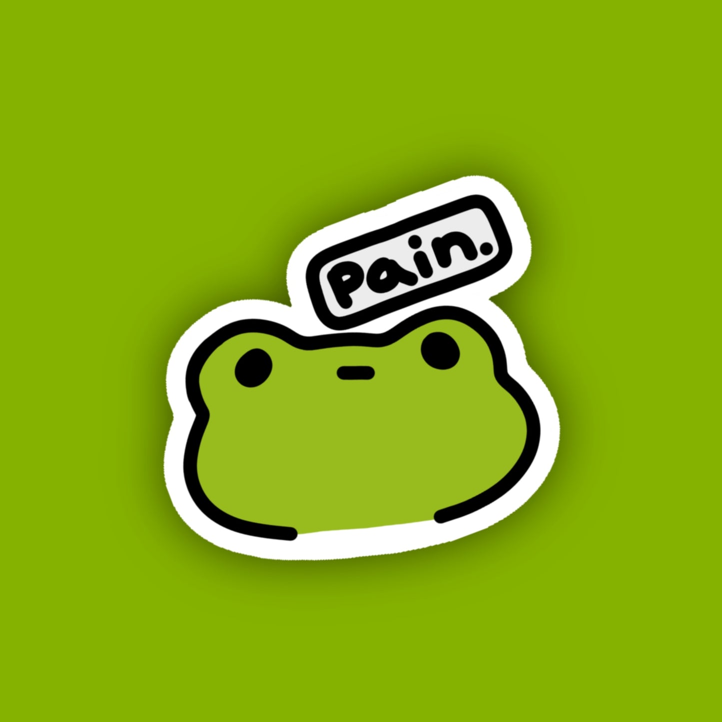 Pain Frog Sticker