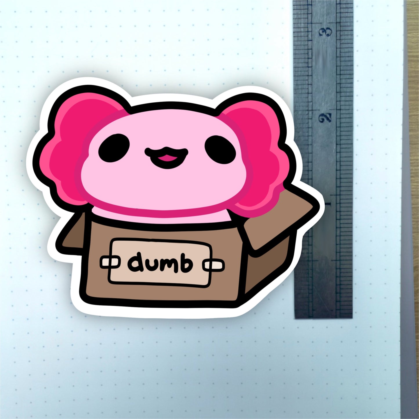 Fragile Axolotl Sticker