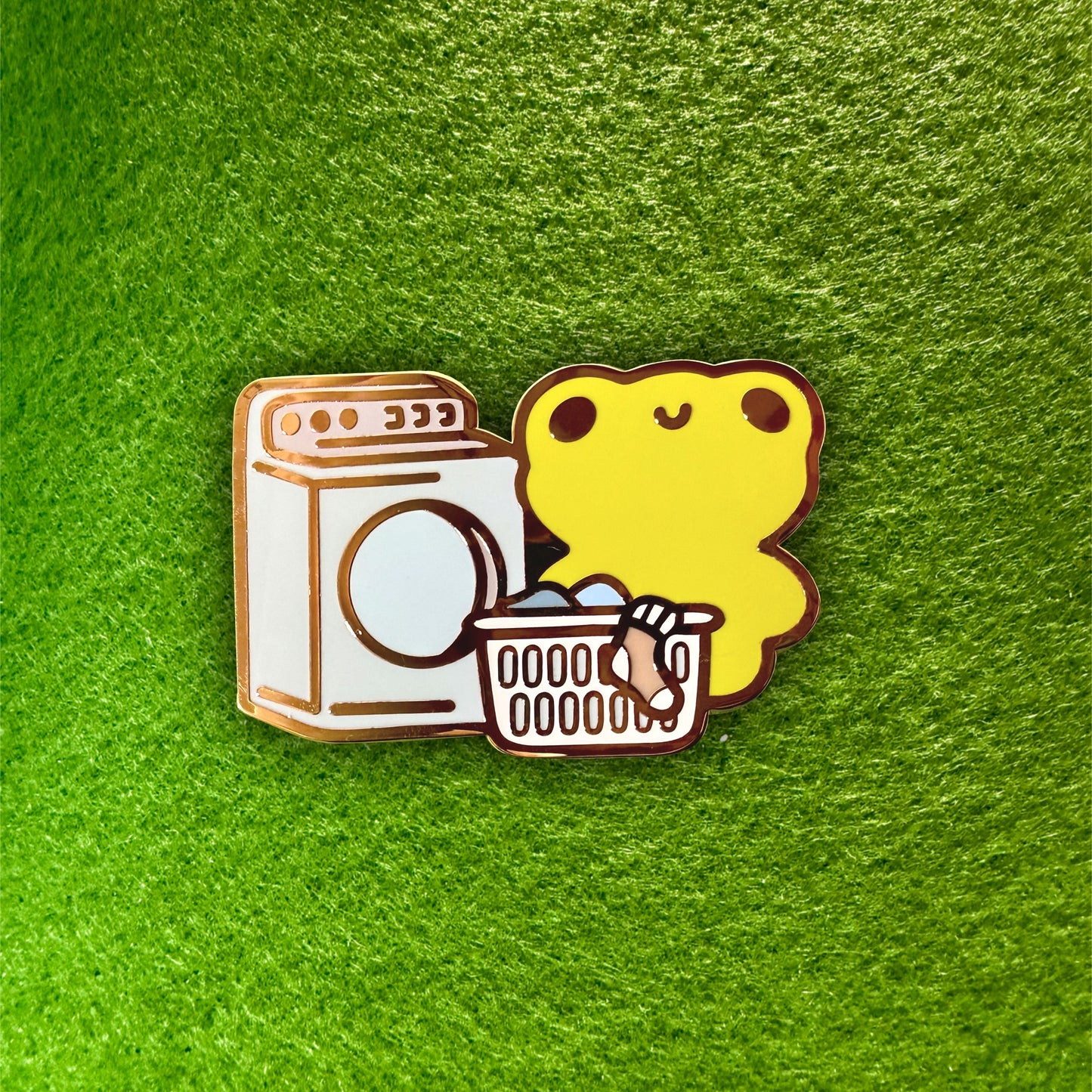 laundering enamel pin