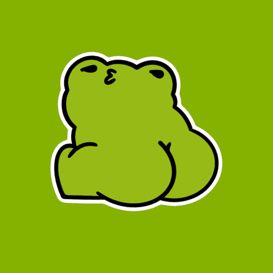 Booty Frog Sticker
