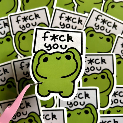 Rude Frog Stickers