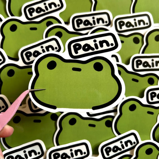 Pain Frog Sticker